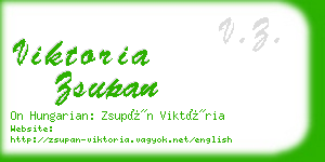 viktoria zsupan business card
